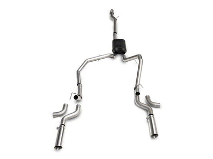 C&L Dual Exhaust System with Polished Tips; Side Exit (14-18 5.3L Sierra 1500)
