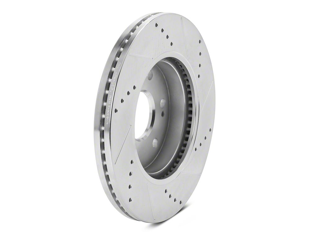 C&L Super Sport HD Cross-Drilled and Slotted 6-Lug Rotors; Front Pair (19-26 Sierra 1500)
