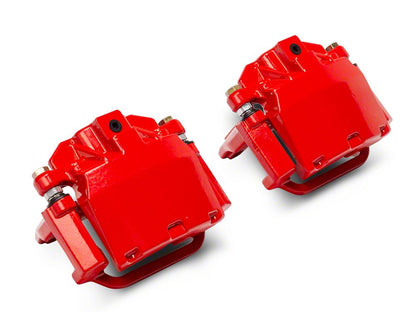 C&L Performance Rear Brake Calipers; Red (07-13 Sierra 1500 w/ Rear Disc Brakes; 14-18 Sierra 1500)