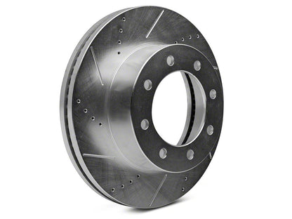 C&L Super Sport HD Cross-Drilled and Slotted 8-Lug Brake Rotor and Pad Kit; Front (13-22 4WD F-250 Super Duty)