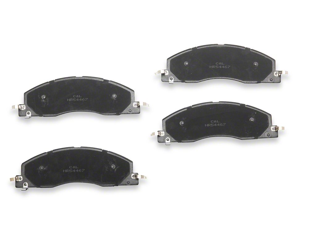 C&L Super Sport HD Ceramic Brake Pads; Front Pair (09-18 RAM 3500)