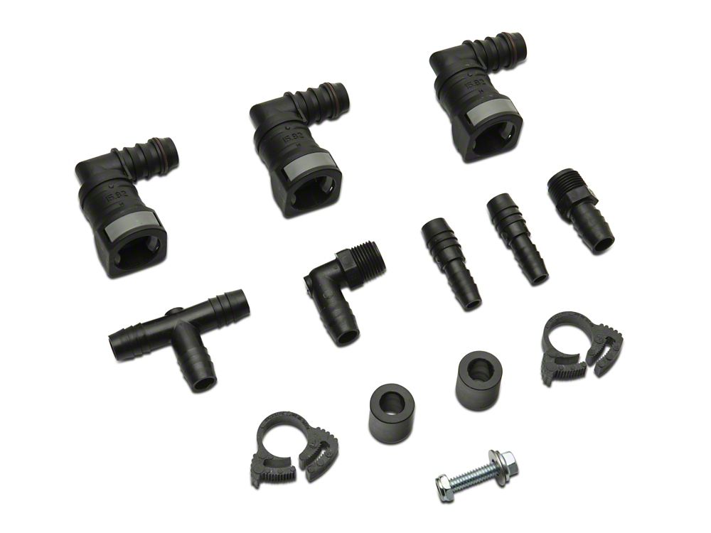 C&L Gen 2 Monster Oil Separator Catch Can; Black (Universal; Some Adaptation May Be Required)