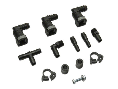 C&L Gen 2 Monster Oil Separator Catch Can; Black (Universal; Some Adaptation May Be Required)