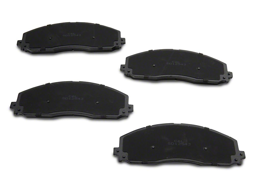 C&L Super Sport HD Cross-Drilled and Slotted 8-Lug Brake Rotor and Pad Kit; Front (13-22 4WD F-350 Super Duty)