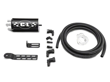 C&L Gen 2 Monster Oil Separator Catch Can; Black (Universal; Some Adaptation May Be Required)