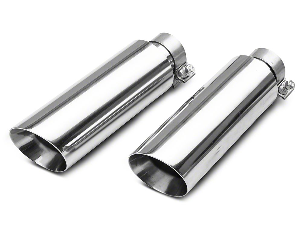 C&L Dual Exhaust System with Polished Tips; Side/Rear Exit (11-14 3.5L EcoBoost F-150)