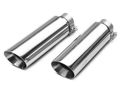 C&L Dual Exhaust System with Polished Tips; Side/Rear Exit (09-10 5.4L F-150)