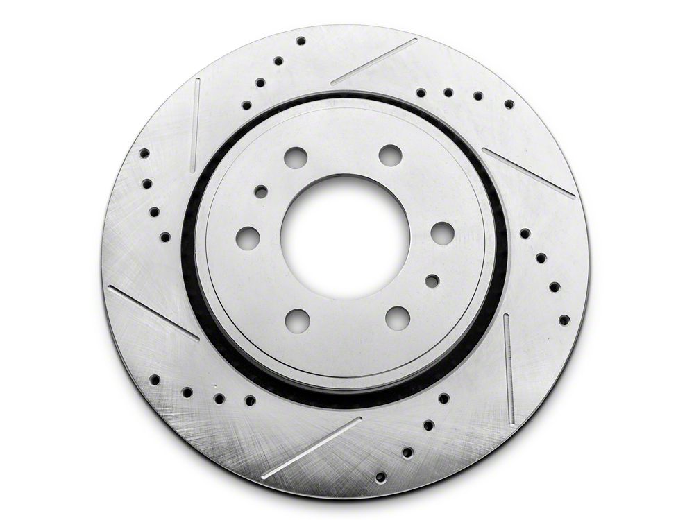 C&L Super Sport HD Cross Drilled and Slotted Rotors; Front Pair (10-20 F-150)