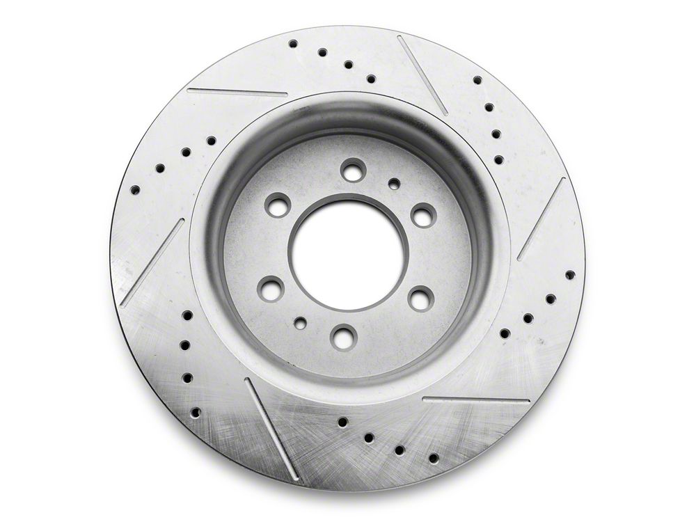 C&L Super Sport HD Cross Drilled and Slotted Rotors; Front Pair (10-20 F-150)