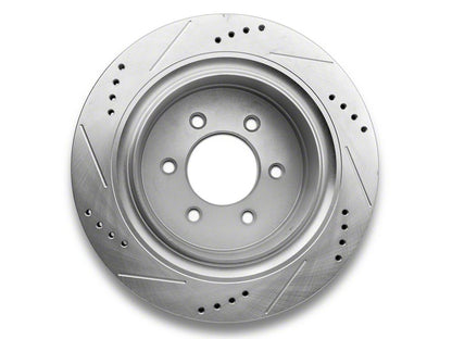 C&L Super Sport HD Cross-Drilled and Slotted Rotors; Rear Pair (12-14 F-150; 15-17 F-150 w/ Manual Parking Brake)