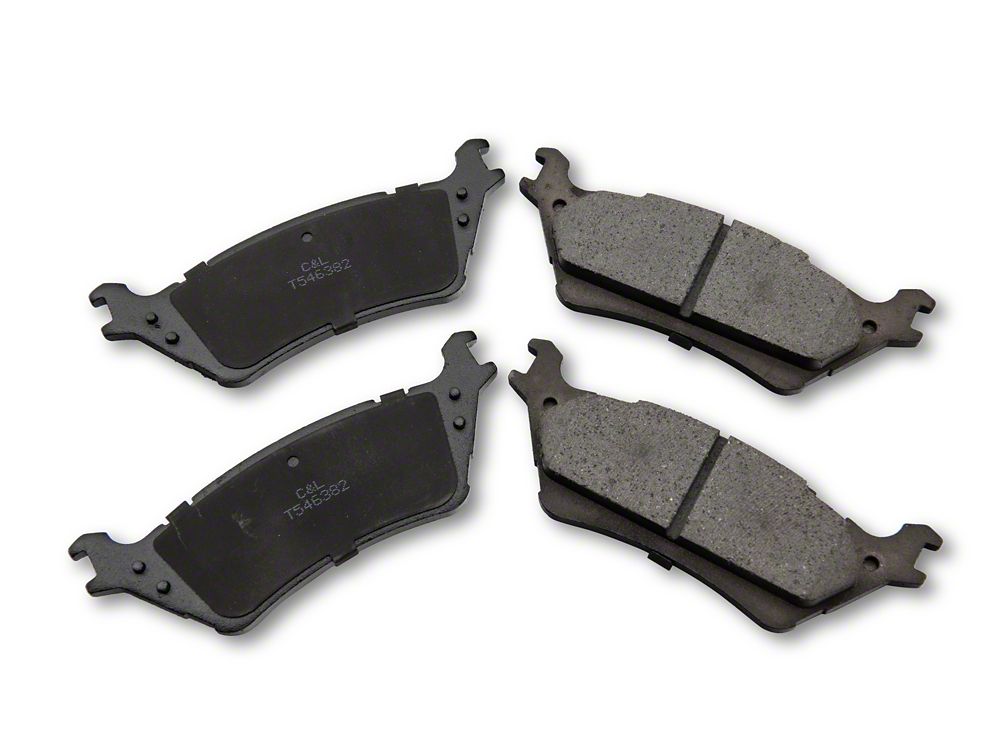 C&L Super Sport HD Brake Rotor and Pad Kit; Rear (12-14 F-150; 15-17 F-150 w/ Manual Parking Brake)