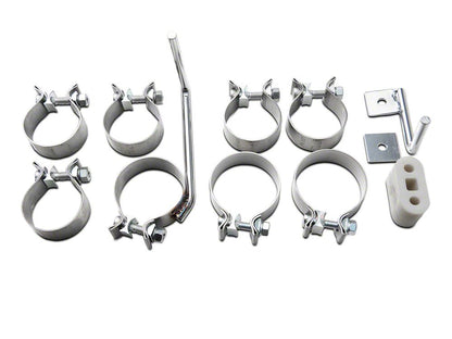 C&L Dual Exhaust System with Polished Tips; Side/Rear Exit (15-20 2.7L EcoBoost F-150)