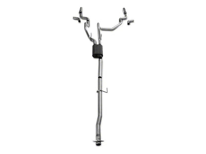 C&L Dual Exhaust System with Polished Tips; Side/Rear Exit (15-20 3.5L EcoBoost F-150, Excluding Raptor & 19-20 F-150 Limited)