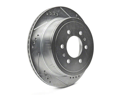 C&L Super Sport HD Cross-Drilled and Slotted 6-Lug Brake Rotor and Pad Kit; Rear (04-11 F-150)