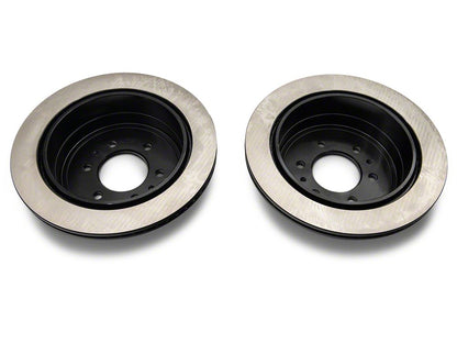 C&L OE Replacement Black Coated 6-Lug Rotors; Rear Pair (04-11 F-150)