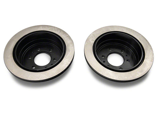 C&L OE Replacement Black Coated 6-Lug Rotors; Rear Pair (04-11 F-150)