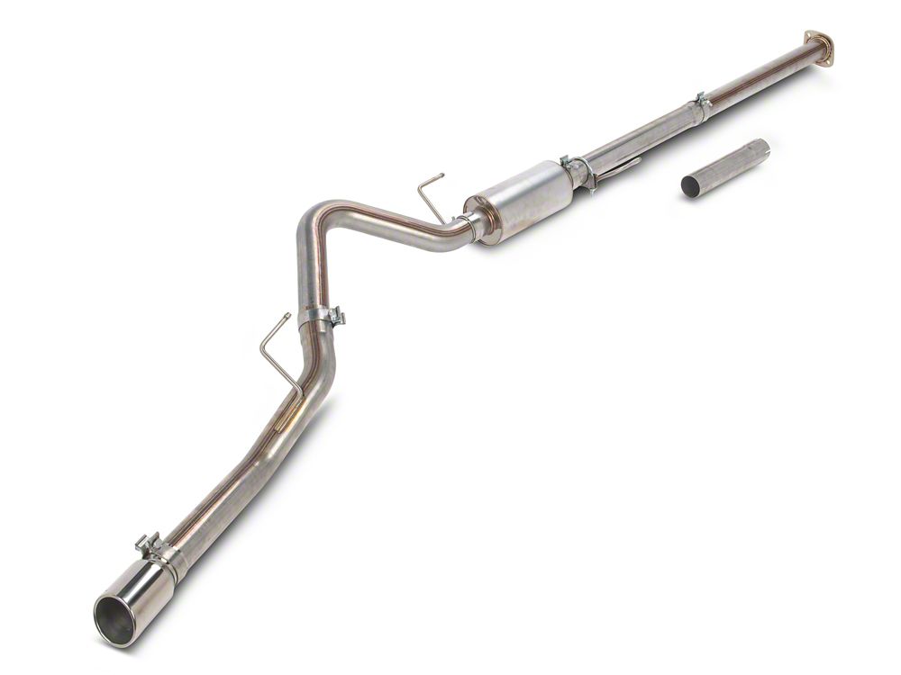 C&L 3-Inch Single Exhaust System with Polished Tip; Side Exit (15-20 3.5L EcoBoost F-150, Excluding Raptor & 19-20 Limited)