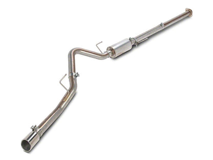 C&L 3-Inch Single Exhaust System with Polished Tip; Side Exit (15-20 2.7L EcoBoost F-150)