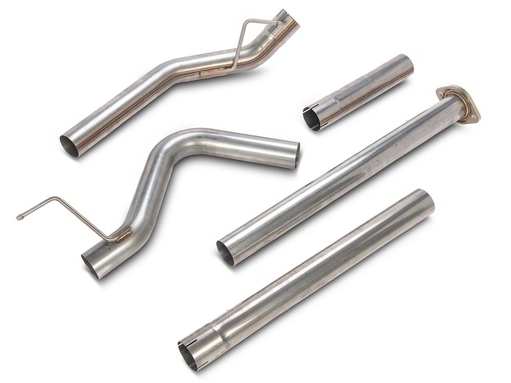 C&L 3-Inch Single Exhaust System with Polished Tip; Side Exit (15-20 2.7L EcoBoost F-150)