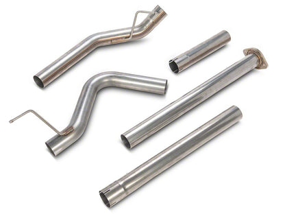 C&L 3-Inch Single Exhaust System with Polished Tip; Side Exit (15-20 5.0L F-150)