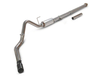 C&L 3-Inch Single Exhaust System with Black Tip; Side Exit (15-20 3.5L EcoBoost F-150, Excluding Raptor & 19-20 Limited)