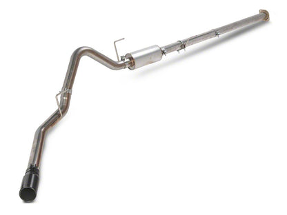 C&L 3-Inch Single Exhaust System with Black Tip; Side Exit (15-20 2.7L EcoBoost F-150)