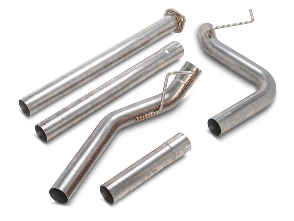 C&L 3-Inch Single Exhaust System with Black Tip; Side Exit (15-20 2.7L EcoBoost F-150)