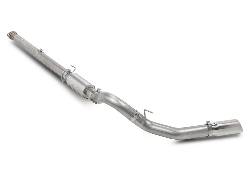 C&L 4-Inch Single Exhaust System with Polished Tip; Side Exit (15-20 5.0L F-150)