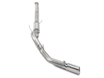 C&L 4-Inch Single Exhaust System with Polished Tip; Side Exit (15-20 3.5L EcoBoost F-150, Excluding Raptor & 19-20 Limited)