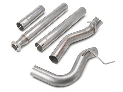 C&L 4-Inch Single Exhaust System with Polished Tip; Side Exit (15-20 3.5L EcoBoost F-150, Excluding Raptor & 19-20 Limited)