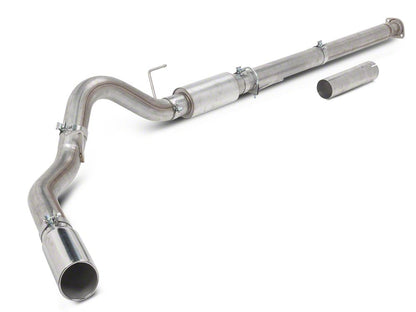 C&L 4-Inch Single Exhaust System with Polished Tip; Side Exit (15-20 3.5L EcoBoost F-150, Excluding Raptor & 19-20 Limited)
