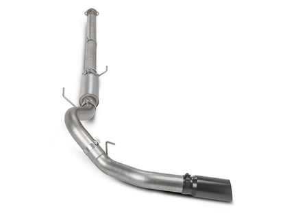 C&L 4-Inch Single Exhaust System with Black Tip; Side Exit (15-20 3.5L EcoBoost F-150, Excluding Raptor & 19-20 Limited)