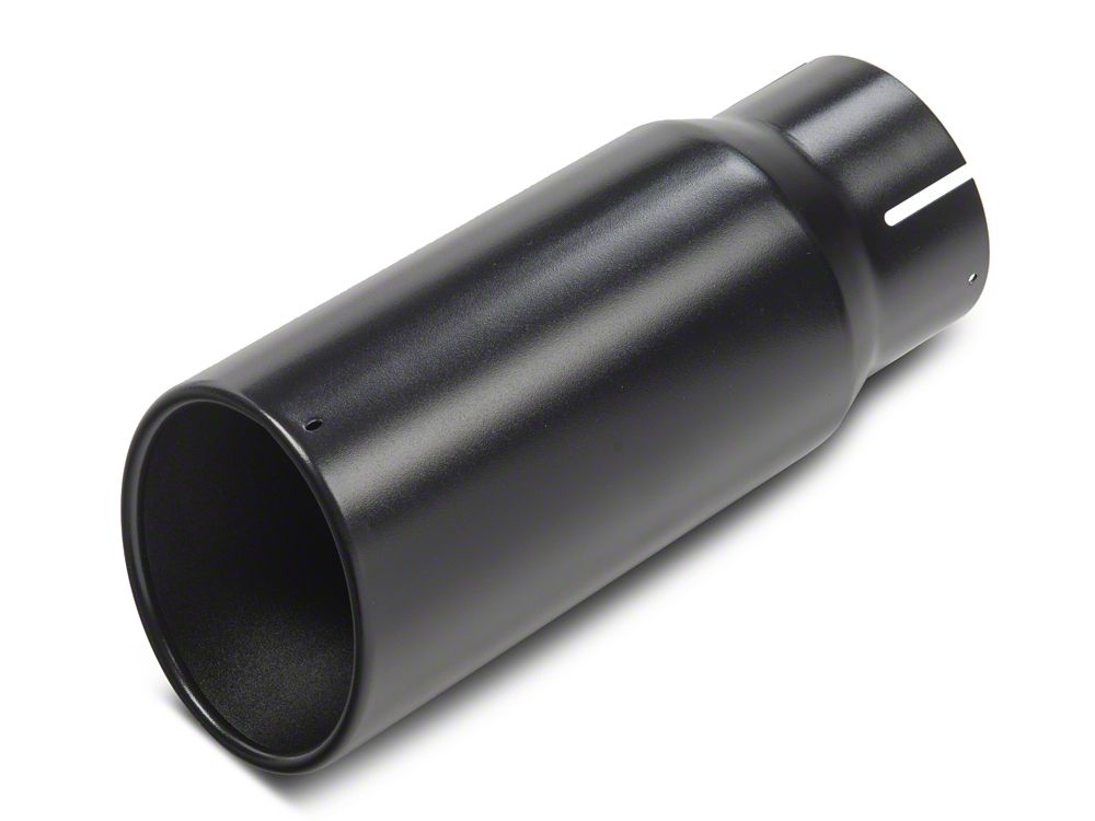 C&L 4-Inch Single Exhaust System with Black Tip; Side Exit (15-20 5.0L F-150)
