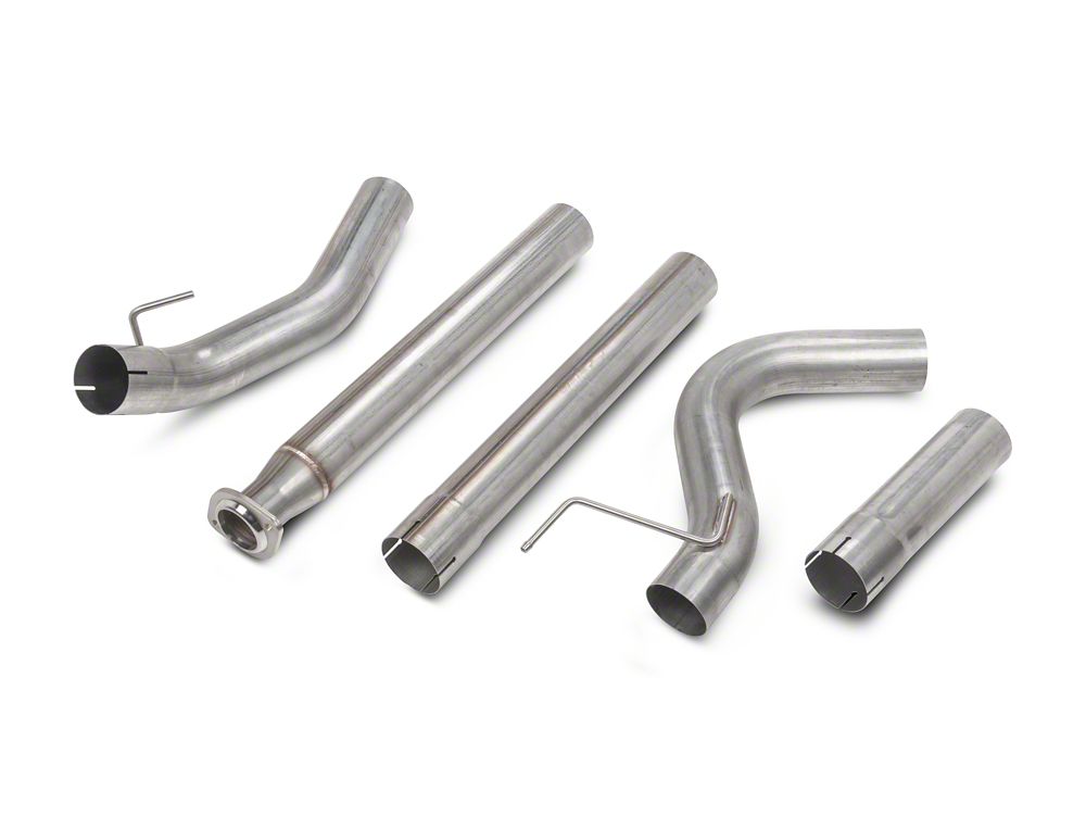 C&L 4-Inch Single Exhaust System with Black Tip; Side Exit (15-20 5.0L F-150)