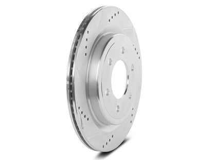 C&L Super Sport HD Cross-Drilled and Slotted 6-Lug Rotors; Rear Pair (21-25 F-150 w/o Factory Max Tow/Haul Package)