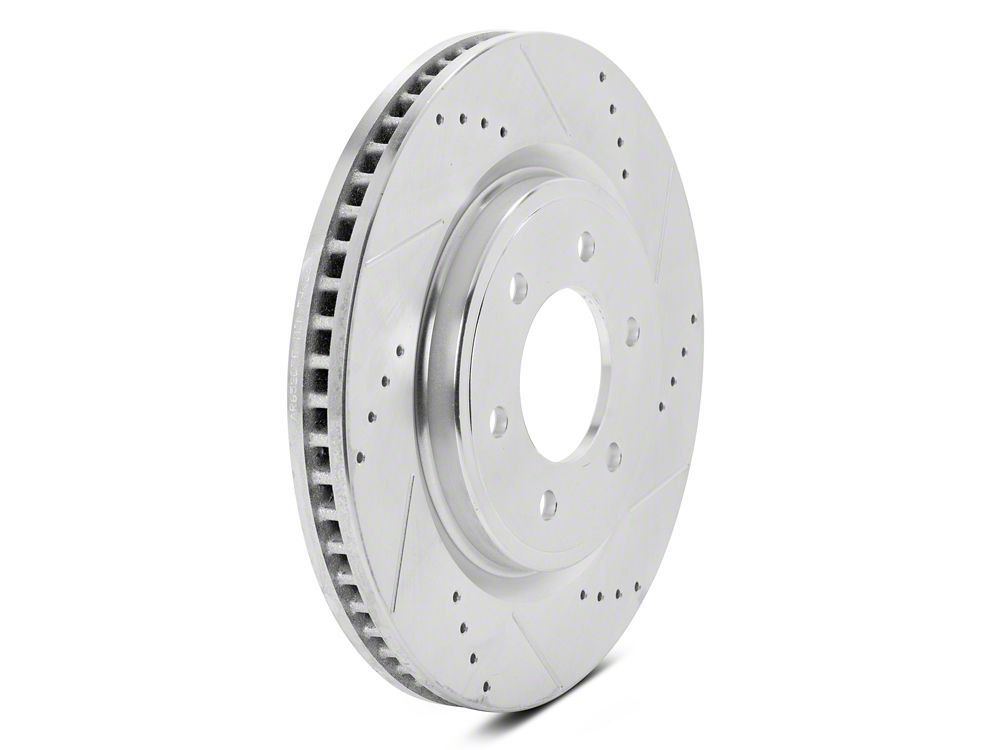 C&L Super Sport HD Cross-Drilled and Slotted 6-Lug Rotors; Front Pair (21-25 F-150)