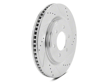 C&L Super Sport HD Cross-Drilled and Slotted 6-Lug Rotors; Front Pair (21-25 F-150)