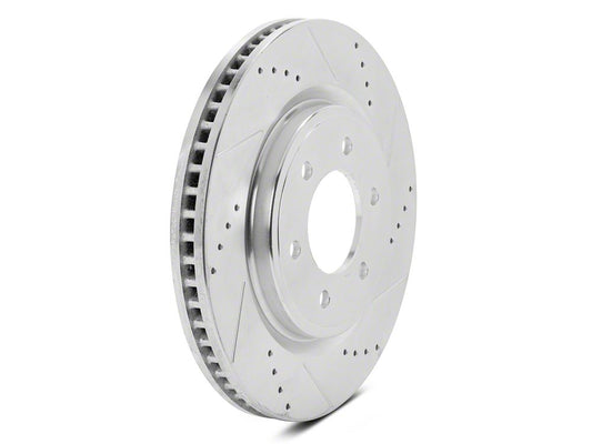 C&L Super Sport HD Cross-Drilled and Slotted 6-Lug Rotors; Front Pair (21-25 F-150)