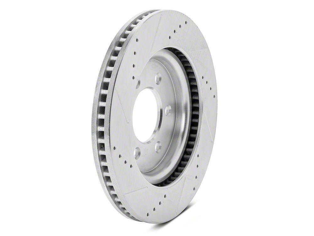 C&L Super Sport HD Cross-Drilled and Slotted 6-Lug Rotors; Front Pair (21-25 F-150)