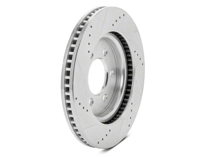 C&L Super Sport HD Cross-Drilled and Slotted 6-Lug Rotors; Front Pair (21-25 F-150)