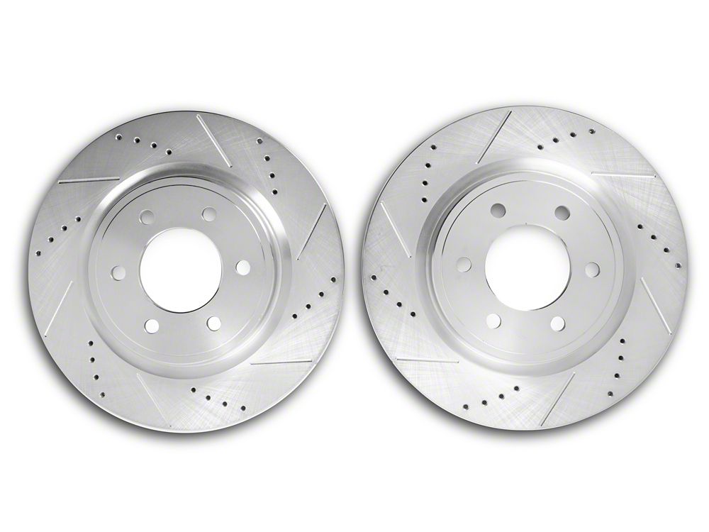 C&L Super Sport HD Cross-Drilled and Slotted 6-Lug Rotors; Front Pair (21-25 F-150)