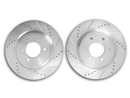 C&L Super Sport HD Cross-Drilled and Slotted 6-Lug Rotors; Front Pair (21-25 F-150)