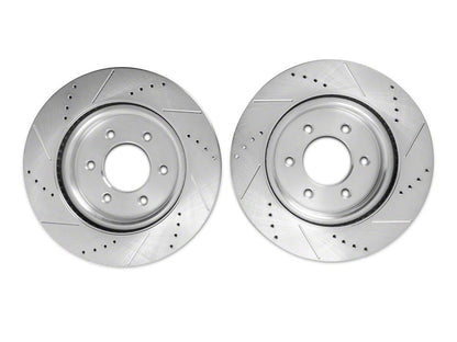 C&L Super Sport HD Cross-Drilled and Slotted 6-Lug Rotors; Front Pair (21-25 F-150)