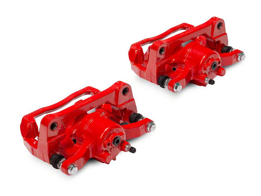 C&L Performance Rear Brake Calipers; Red (12-14 2WD/4WD F-150; 15-17 F-150 w/ Manual Parking Brake; 17-18 F-150 Raptor)