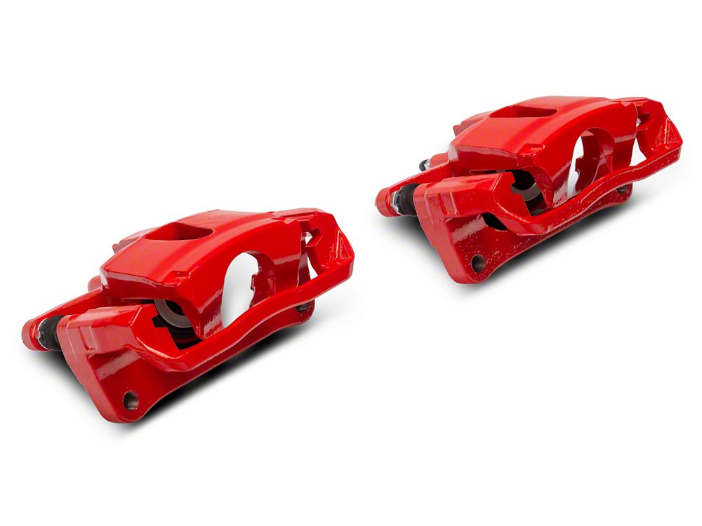 C&L Performance Rear Brake Calipers; Red (12-14 2WD/4WD F-150; 15-17 F-150 w/ Manual Parking Brake; 17-18 F-150 Raptor)