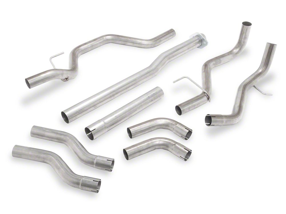 C&L Dual Exhaust System with Polished Tips; Side/Rear Exit (11-14 3.5L EcoBoost)