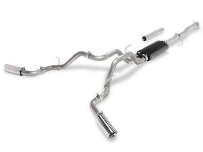 C&L Dual Exhaust System with Polished Tips; Side/Rear Exit (09-10 5.4L F-150)