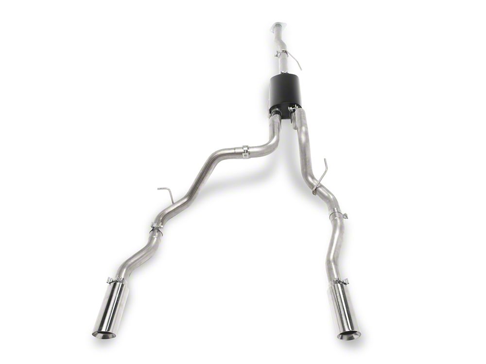 C&L Dual Exhaust System with Polished Tips; Side/Rear Exit (10-14 6.2L F-150)