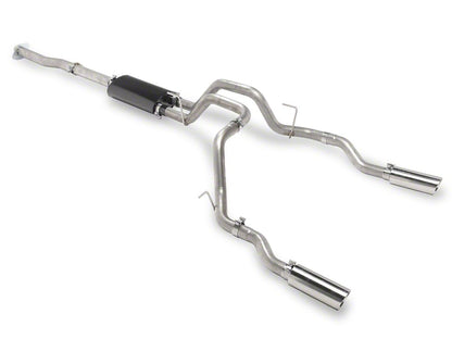 C&L Dual Exhaust System with Polished Tips; Side/Rear Exit (10-14 6.2L F-150)