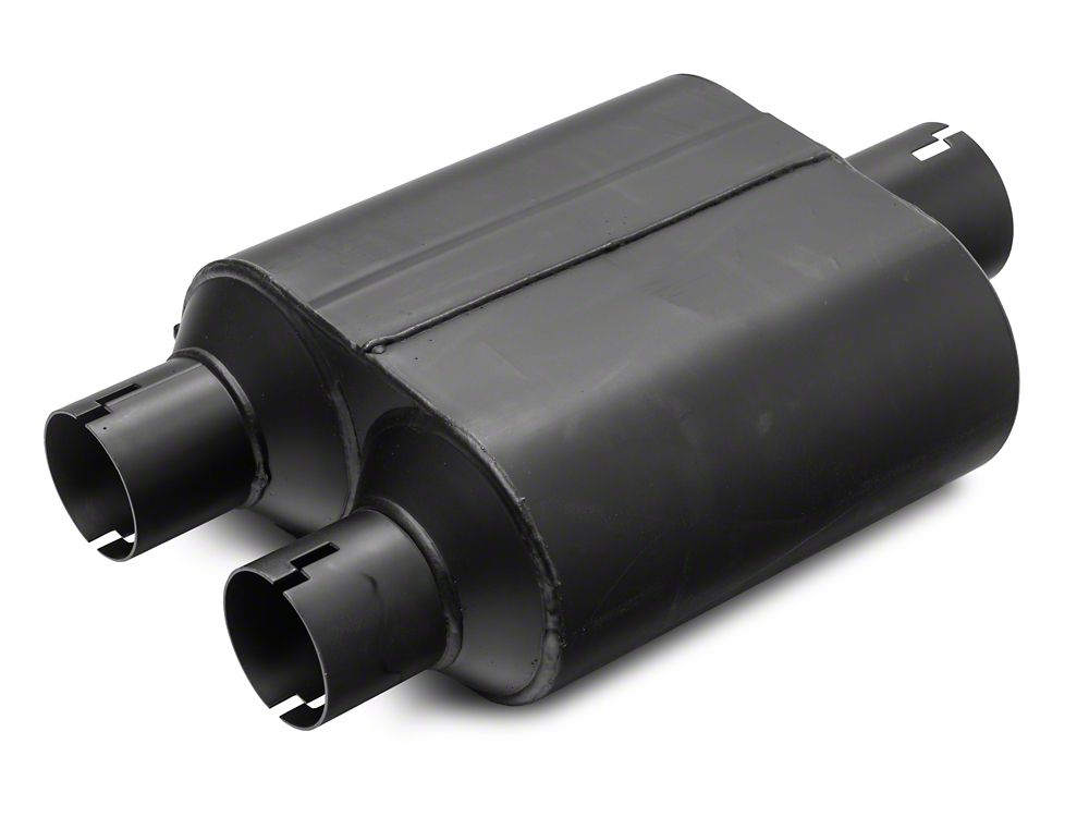 C&L Dual Exhaust System with Polished Tips; Side/Rear Exit (21-25 2.7L EcoBoost F-150 w/o Factory Dual Exhaust)